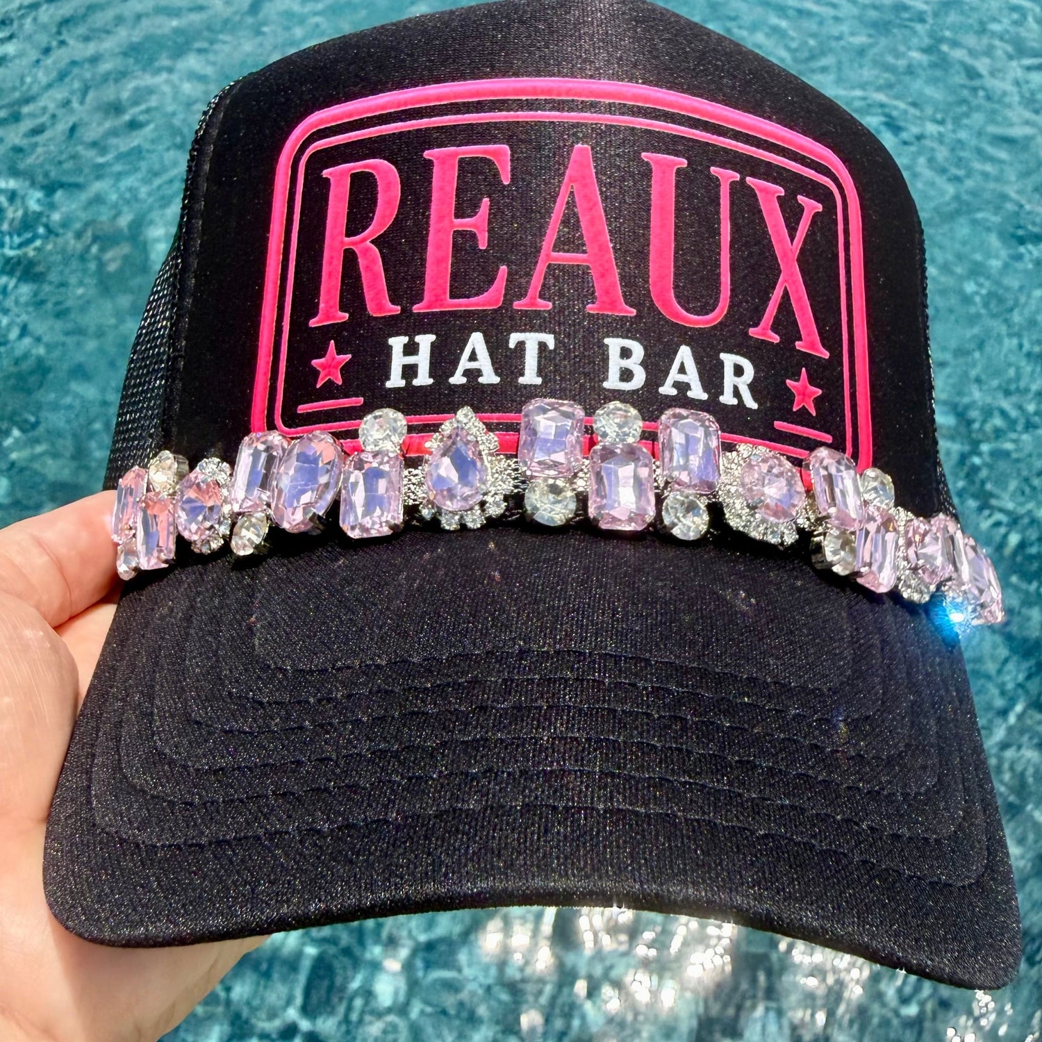 Chunky Rhinestone Hat Chains