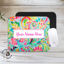 Floral Sandy Mouse Pad
