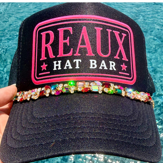 Multi Color Jewel Hat Chain