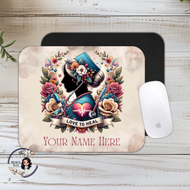 Vintage Nurse Mouse Pad