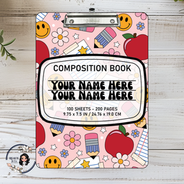 Retro School Supply Clipboard