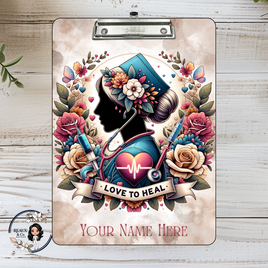 Vintage Nurse Clipboard