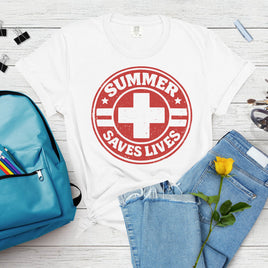 Summer Saves Lives – Coteau Bayou Blue School Tee